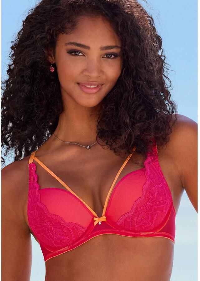 Vivance Push-up-bh met beugel met decoratieve elastische sierbanden sexy lingerie - Foto 2