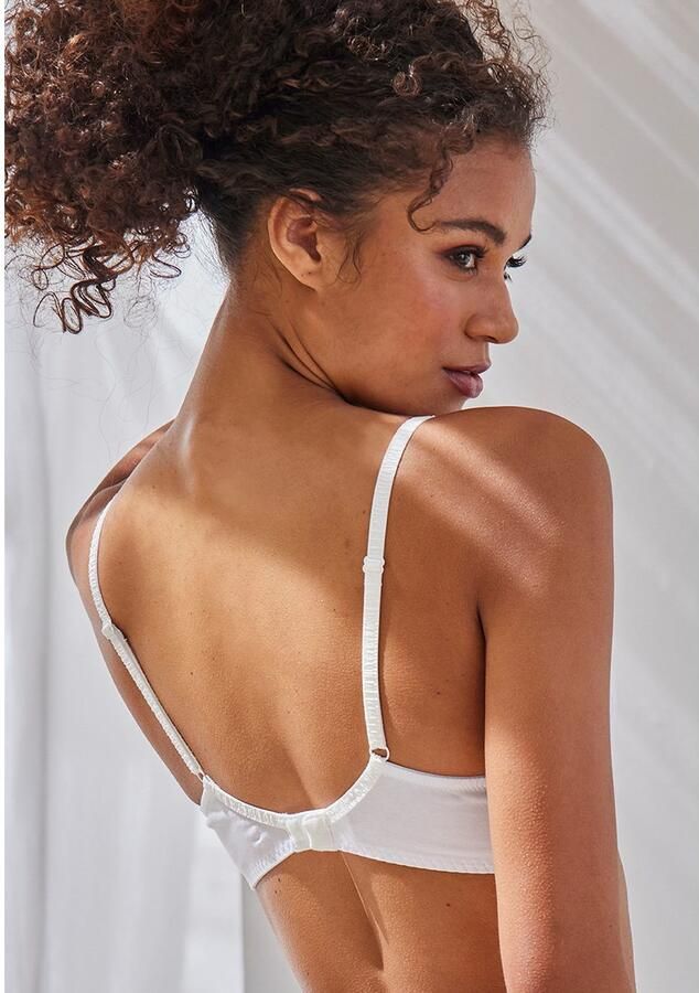 Vivance Push-up-bh met beugel van zacht katoen met gaatjesborduur sexy lingerie - Foto 4