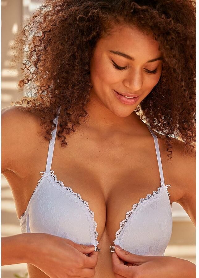 Vivance Push-up-bh met fijn kant en praktische sluiting aan de voorkant - Foto 1