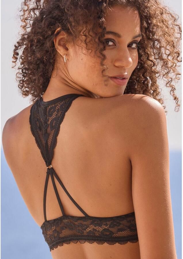 Vivance Push-up-bh met kant in leo-look met neckholder-bandjes lingerie - Foto 3