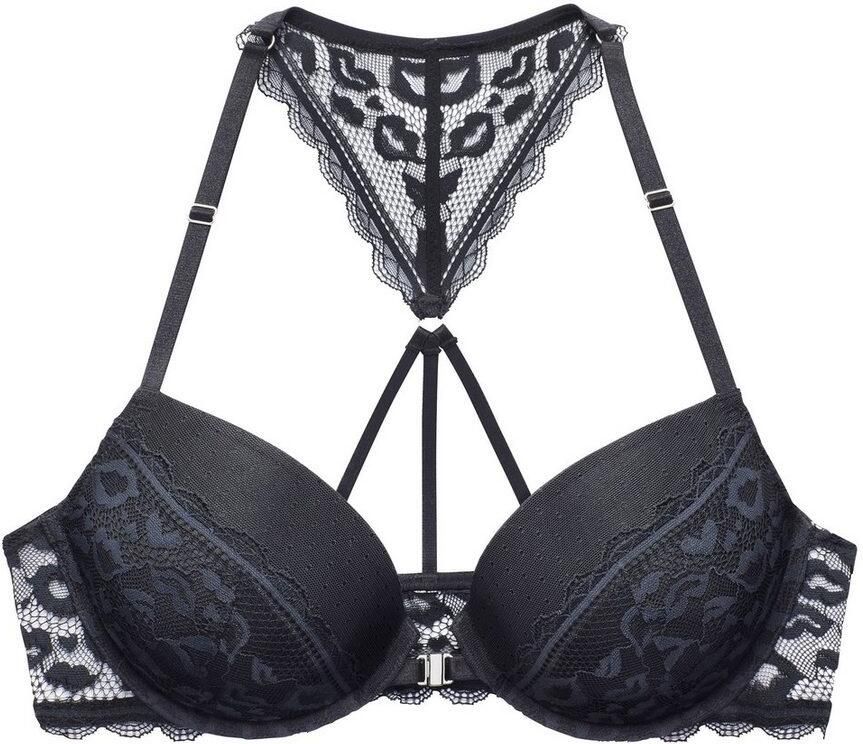 Vivance Push-up-bh met kant in leo-look met neckholder-bandjes lingerie - Foto 4