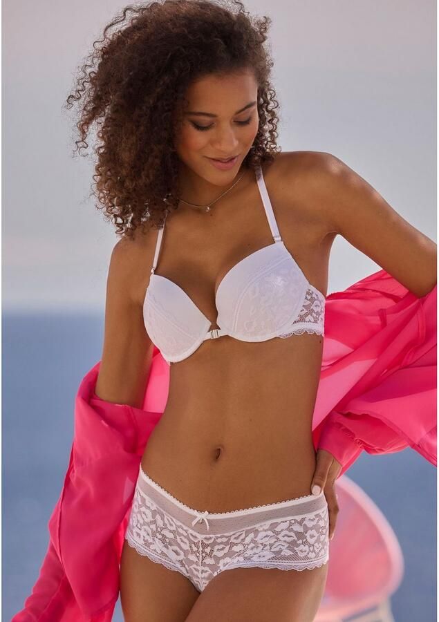 Vivance Push-up-bh met kant in leo-look met neckholder-bandjes lingerie - Foto 3