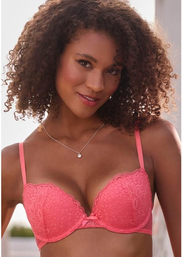 Vivance Push-up-bh rondom met gebloemd kant dessous - Foto 2