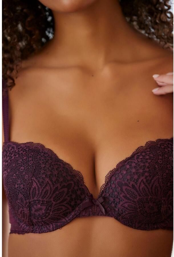 Vivance Push-up-bh rondom met gebloemd kant dessous - Foto 5