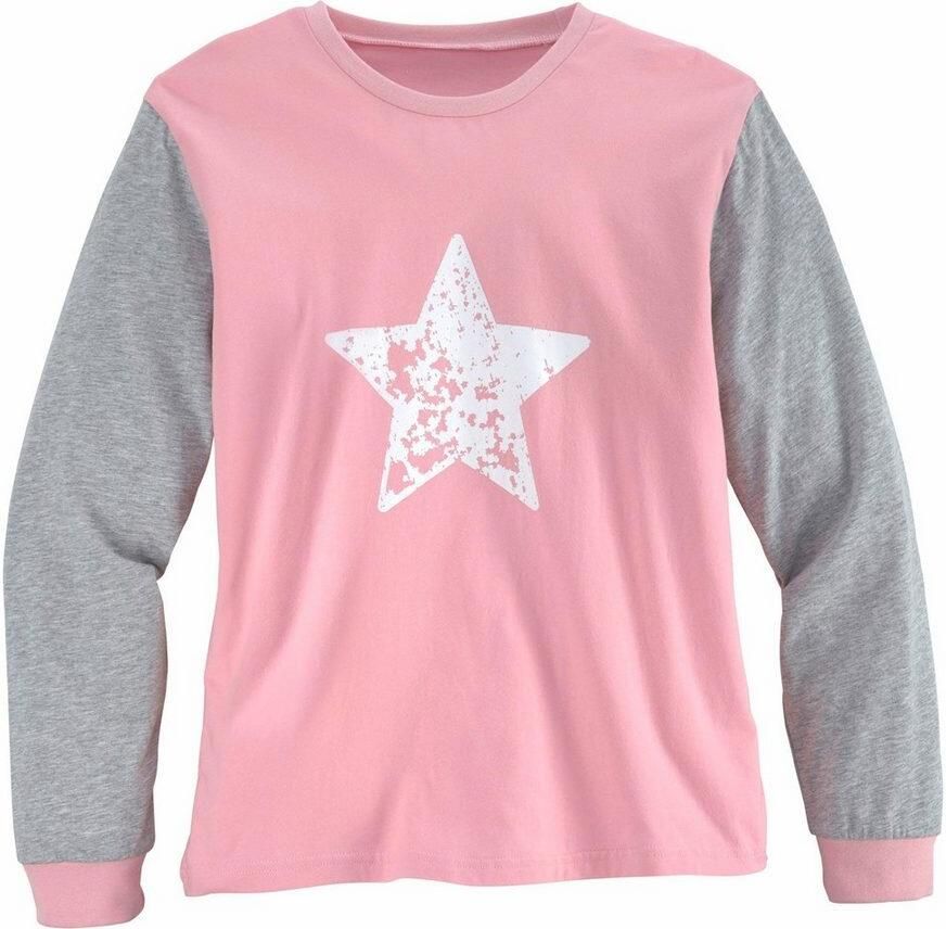 Vivance Pyjama in lange vorm met sterrenprint (2-delig 1 stuk)