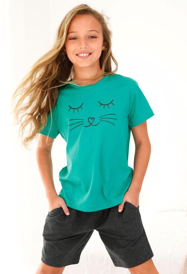 Vivance Pyjama met kattenprint (2-delig 1 stuk) - Foto 6