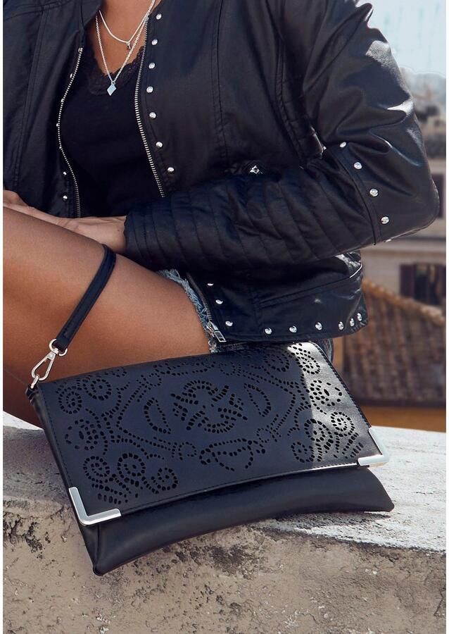 Vivance Schoudertas Clutch Avondtas minibag handtas schoudertas crossbody bag VEGAN - Foto 3