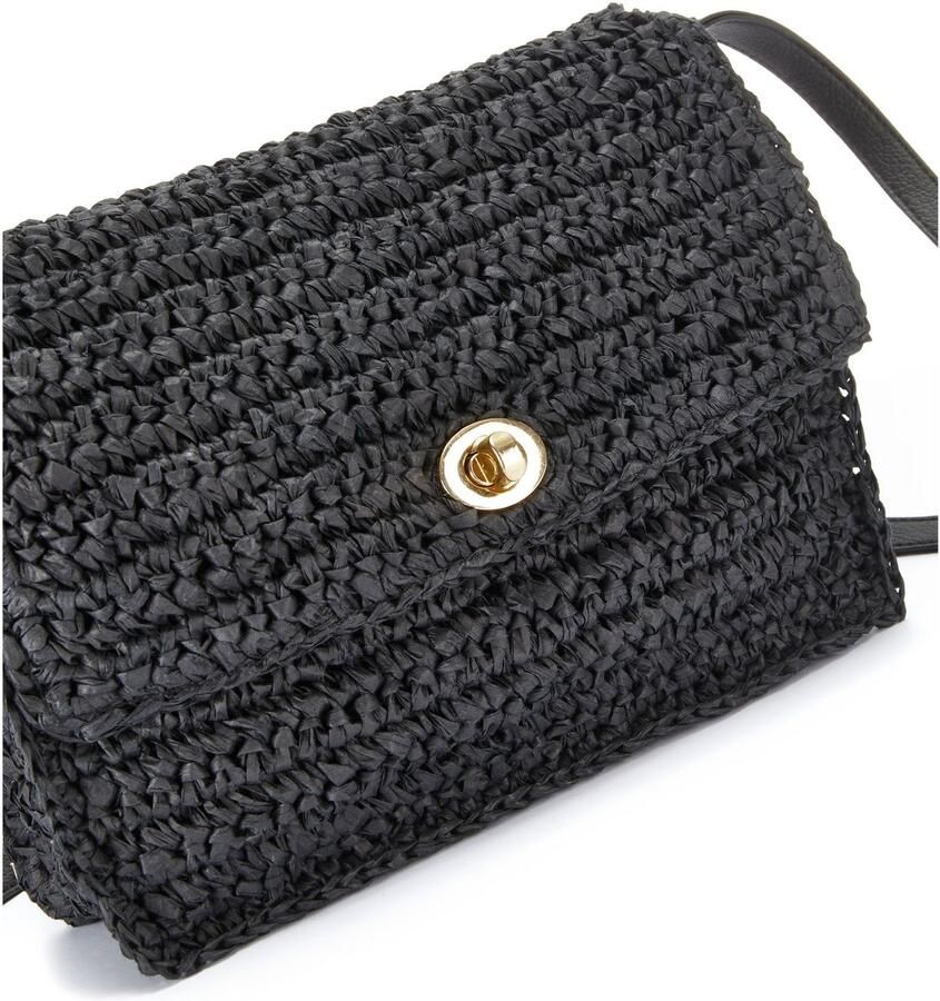 Vivance Schoudertas Handtas Minibag schoudertas rieten look zomertas crossbody tas