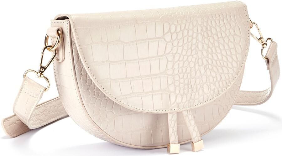 Vivance Schoudertas Minibag in croco-optiek schoudertas handtas crossbody tas vegan - Foto 7
