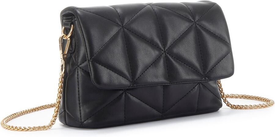 Vivance Schoudertas Minibag met modieuze stiksels kettingtas handtas crossbody tas vegan - Foto 6