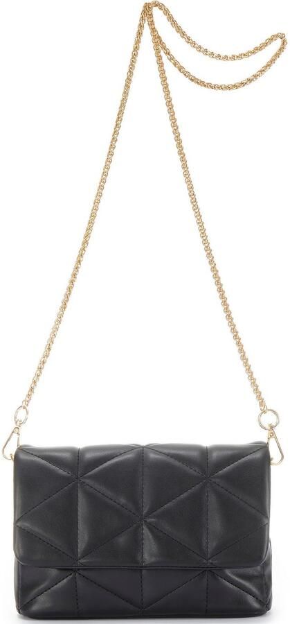 Vivance Schoudertas Minibag met modieuze stiksels kettingtas handtas crossbody tas vegan - Foto 5