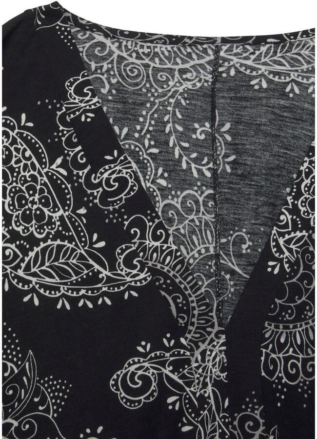 Vivance Shirt met 3 4-mouwen met all-over print en v-hals blouseshirt met lange mouwen - Foto 2