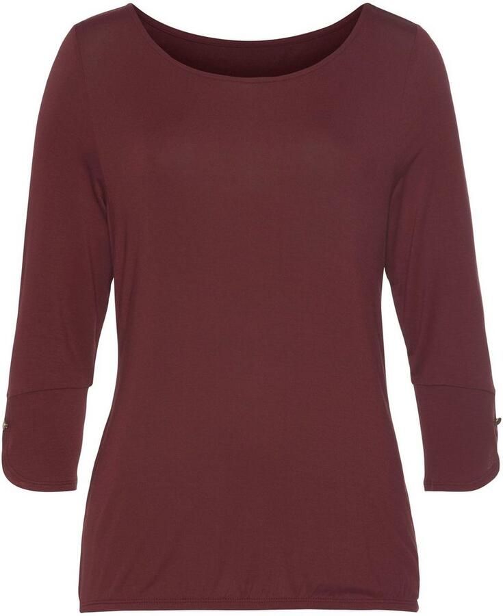 Vivance Shirt met 3 4-mouwen Met manchetten en goudkleurige knopen