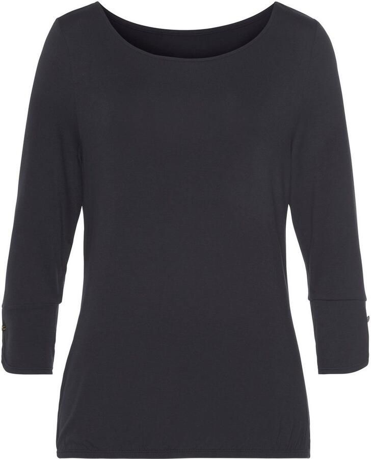 Vivance Shirt met 3 4-mouwen Met manchetten en goudkleurige knopen