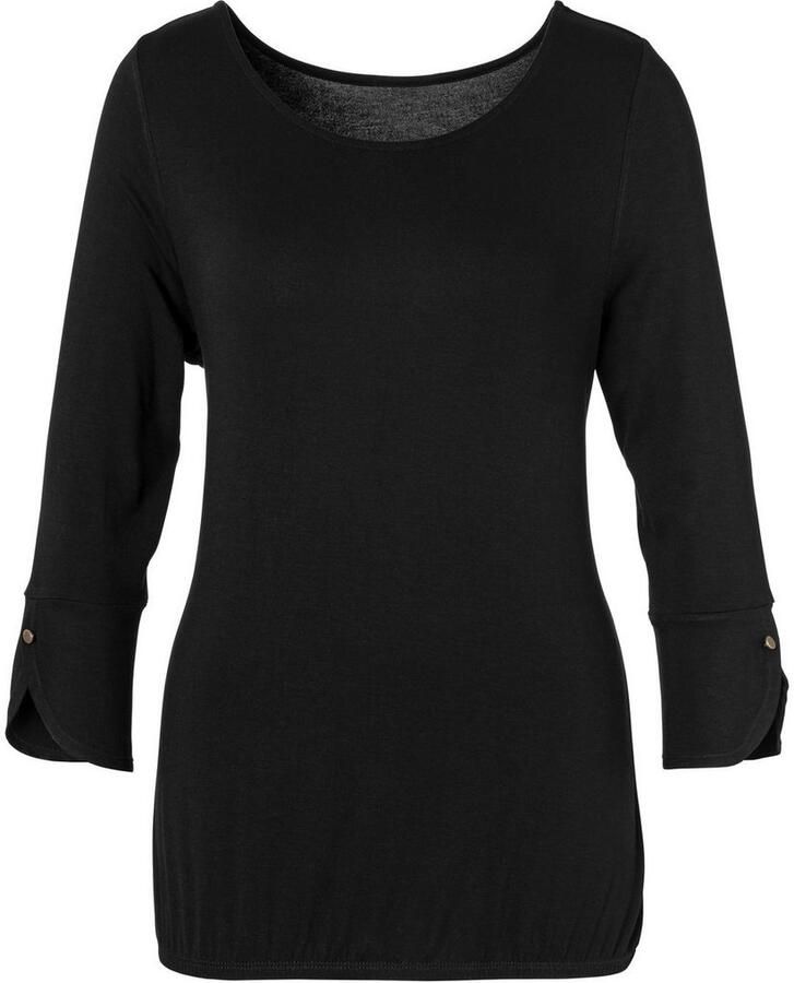 Vivance Shirt met 3 4-mouwen Met manchetten en goudkleurige knopen (Set van 2)