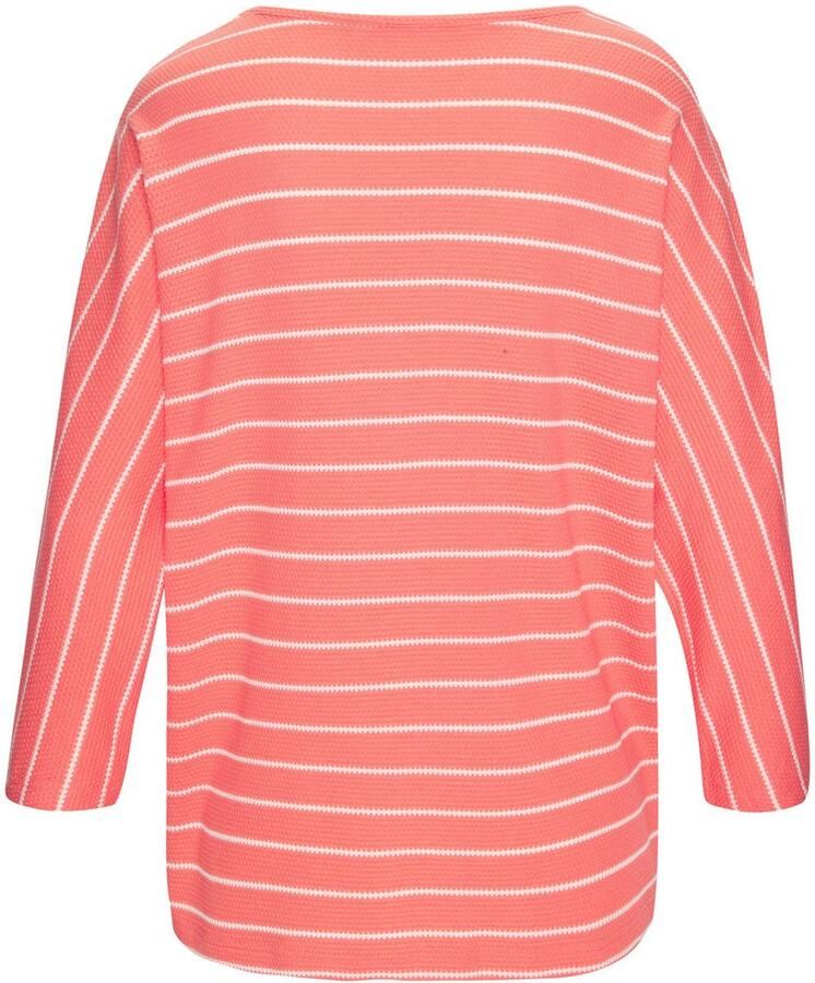 Vivance Shirt met 3 4 mouwen Met modieuze streepstructuur