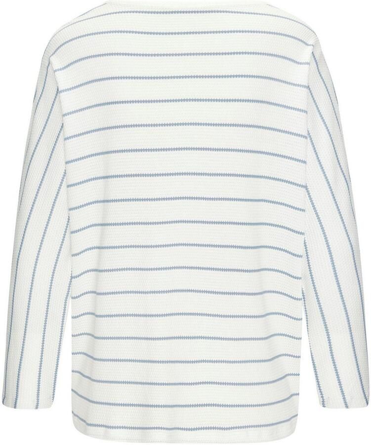 Vivance Shirt met 3 4 mouwen Met modieuze streepstructuur