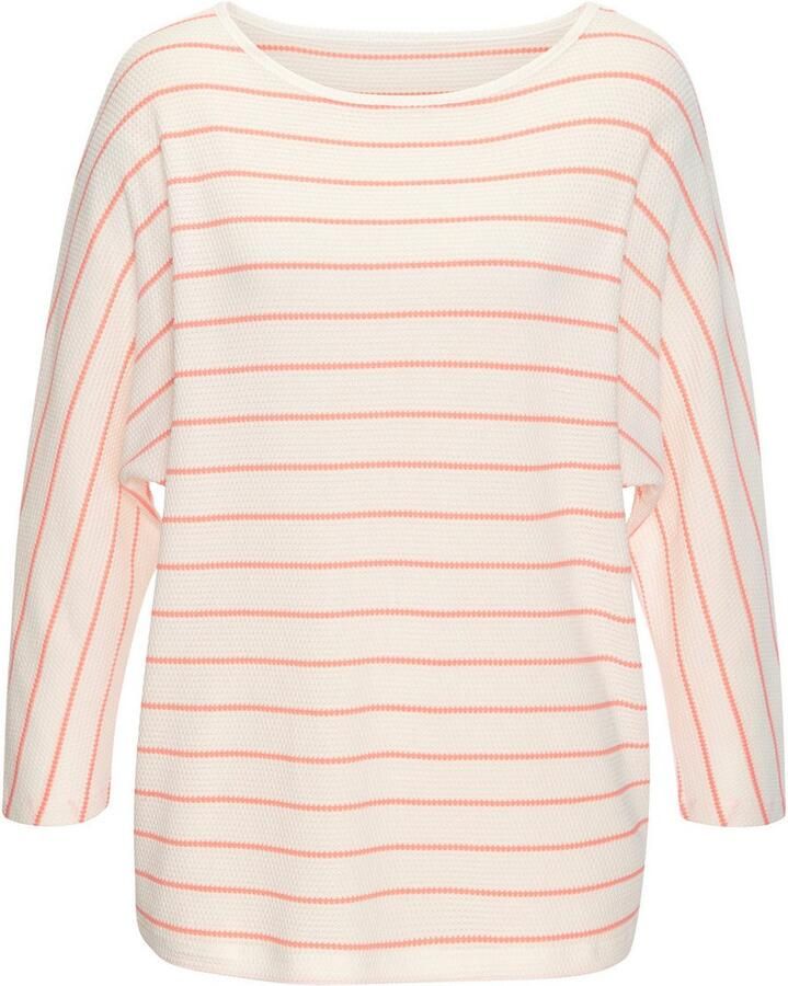 Vivance Shirt met 3 4 mouwen Met modieuze streepstructuur - Foto 2