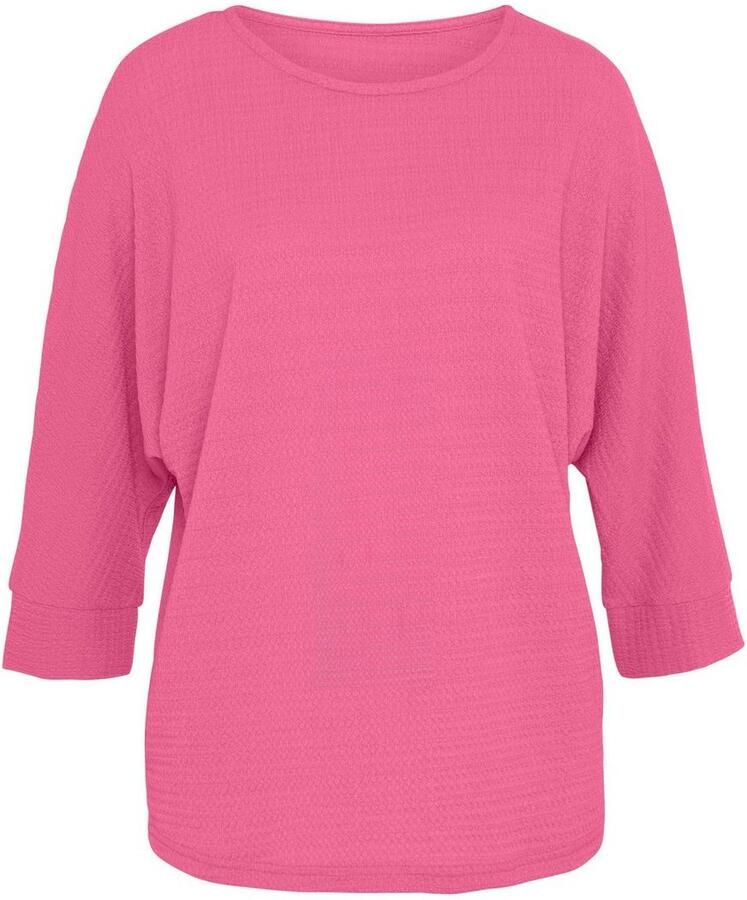 Vivance Shirt met 3 4-mouwen Van kreukvrije crêpe-kwaliteit gemaakt van strijkvrije crêpe stof - Foto 5