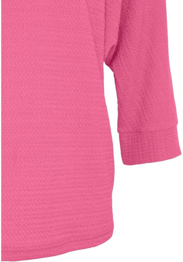 Vivance Shirt met 3 4-mouwen Van kreukvrije crêpe-kwaliteit gemaakt van strijkvrije crêpe stof - Foto 4