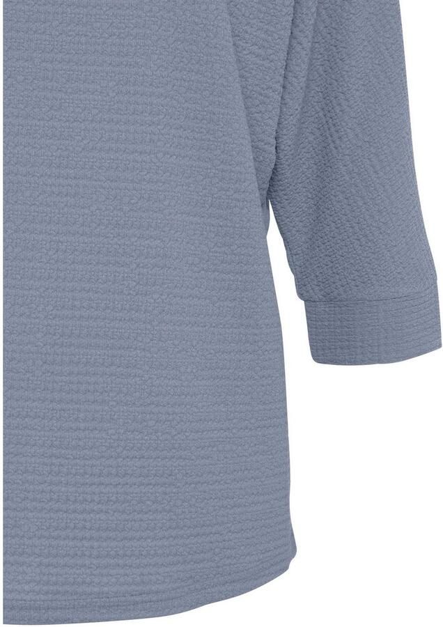 Vivance Shirt met 3 4-mouwen Van kreukvrije crêpe-kwaliteit gemaakt van strijkvrije crêpe stof - Foto 3