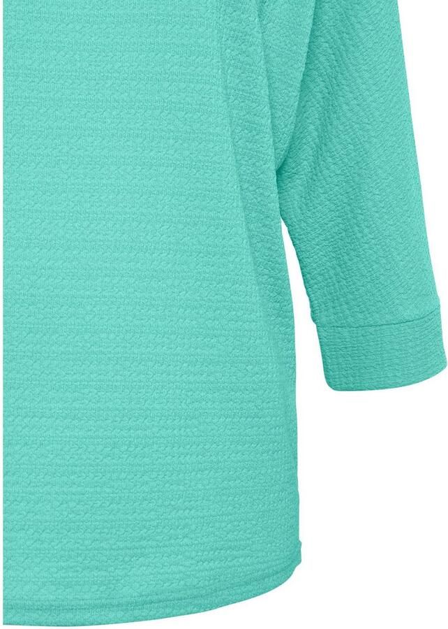 Vivance Shirt met 3 4-mouwen Van kreukvrije crêpe-kwaliteit gemaakt van strijkvrije crêpe stof - Foto 2