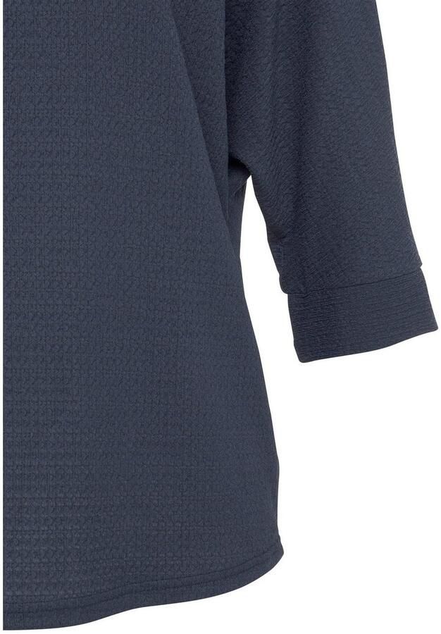 Vivance Shirt met 3 4-mouwen Van kreukvrije crêpe-kwaliteit gemaakt van strijkvrije crêpe stof - Foto 3