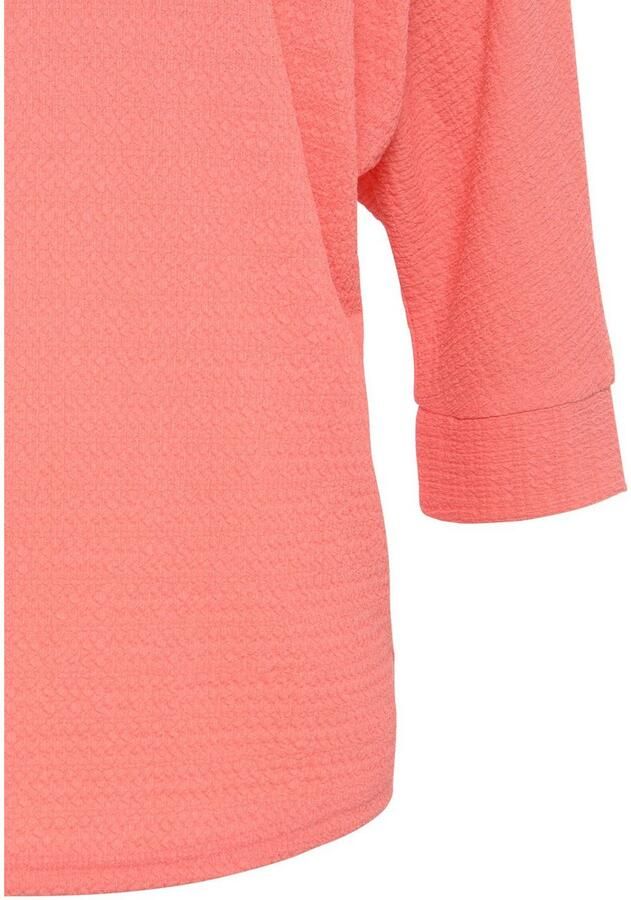 Vivance Shirt met 3 4-mouwen Van kreukvrije crêpe-kwaliteit gemaakt van strijkvrije crêpe stof - Foto 3