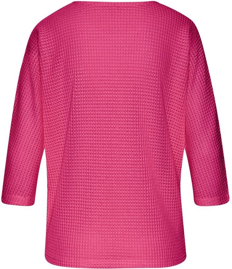 Vivance Shirt met 3 4 mouwen Van strijkvrije wafelstof van kreukvrije breikwaliteit