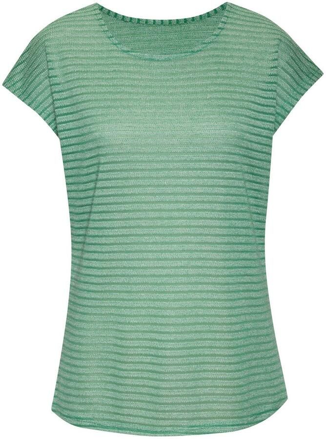 Vivance Shirt met korte mouwen In streep-look van onderhoudsvriendelijke viscosekwaliteit