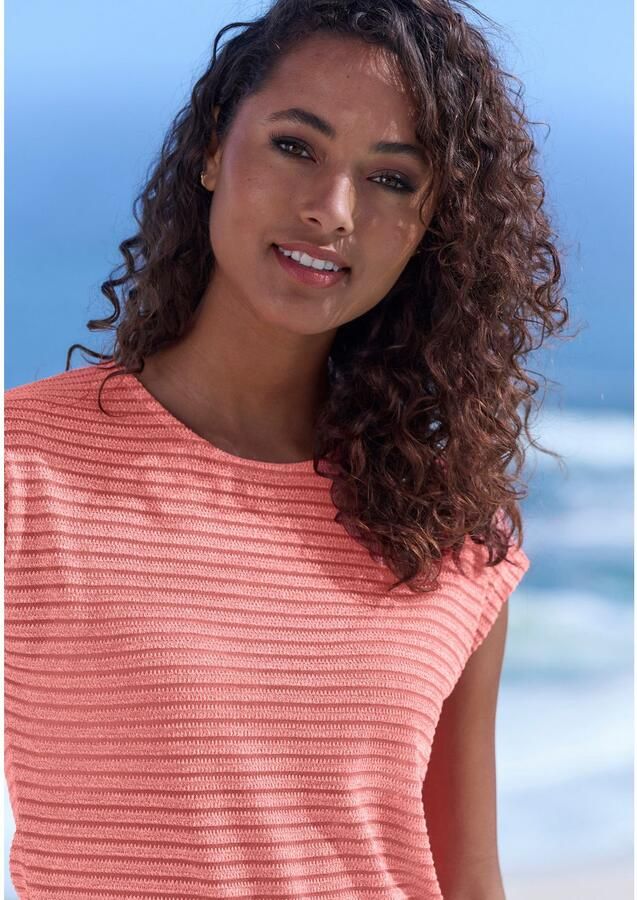 Vivance Shirt met korte mouwen In streep-look van onderhoudsvriendelijke viscosekwaliteit - Foto 4