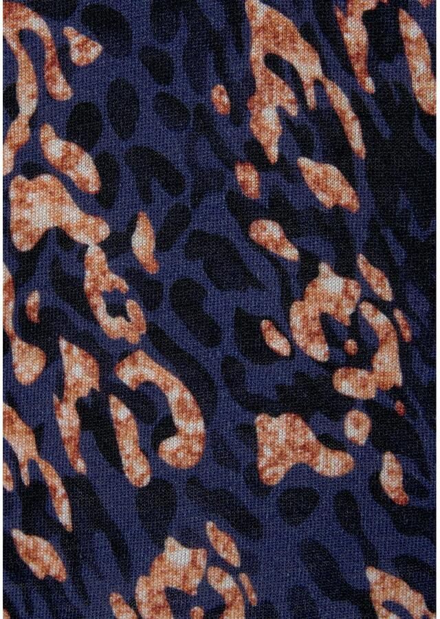 Vivance Shirt met korte mouwen met alloverprint met cut-out figuurvormend t-shirt