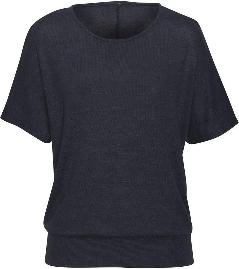 Vivance Shirt met korte mouwen Met brede tailleband van zacht viscose-fijntricot