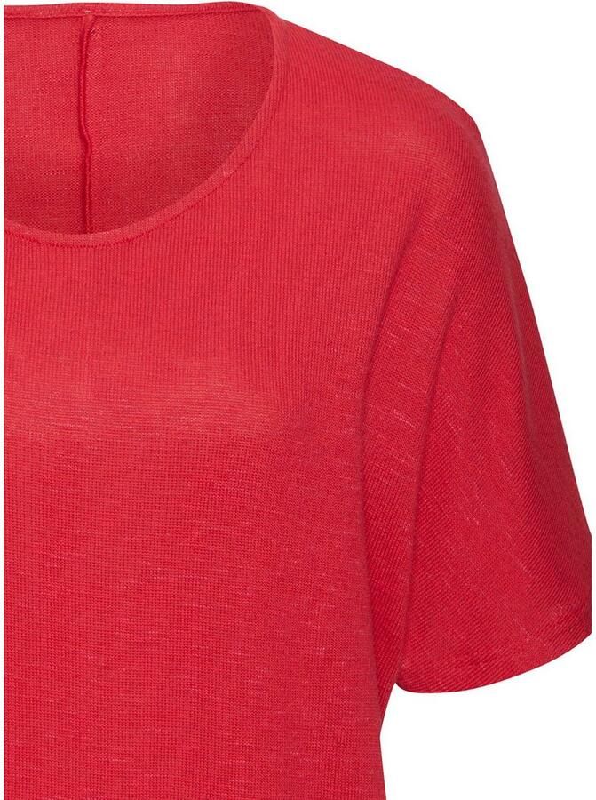 Vivance Shirt met korte mouwen Met brede tailleband van zacht viscose-fijntricot - Foto 2