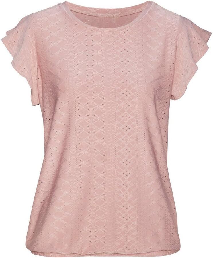 Vivance Shirt met korte mouwen Met broderie anglaise in een gemakkelijk te onderhouden kwaliteit (2-delig Set van 2) - Foto 2