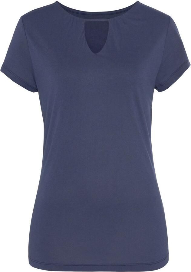 Vivance Shirt met korte mouwen met cut-out figuuraccentuerend t-shirt van zachte viscose - Foto 6