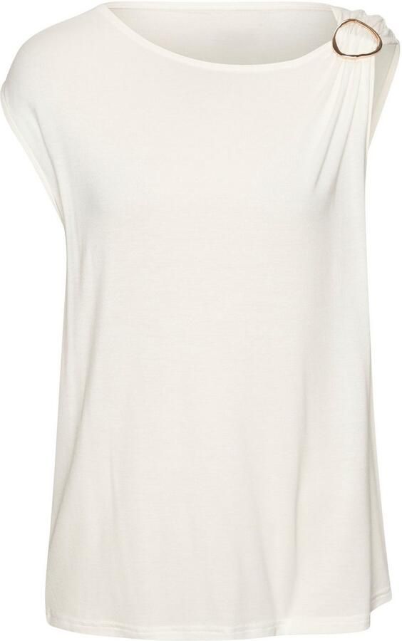 Vivance Shirt met korte mouwen met decoratieve gesp zomertop casual - Foto 8