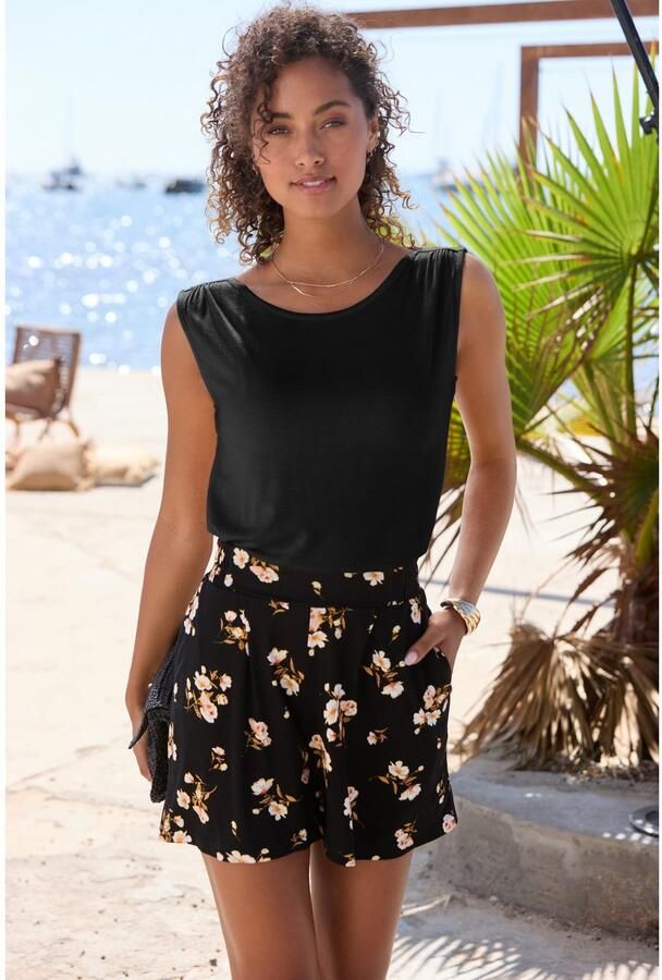 Vivance Shirt met korte mouwen met decoratieve gesp zomertop casual - Foto 6