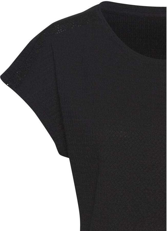 Vivance Shirt met korte mouwen Met decoratieve haak-inzet van kreukvrije crêpe-kwaliteit (2-delig Set van 2) - Foto 3