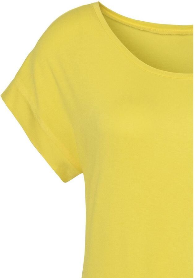 Vivance Shirt met korte mouwen Met elastiek in de band van zachte viscose-stretch - Foto 2