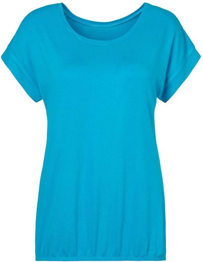 Vivance Shirt met korte mouwen Met elastiek in de band van zachte viscose-stretch - Foto 2