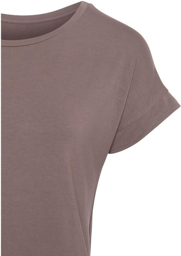 Vivance Shirt met korte mouwen Met elastiek in de band van zachte viscose-stretch (Set van 2) - Foto 3