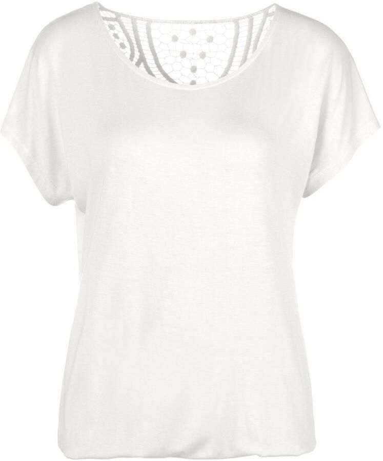 Vivance Shirt met korte mouwen Met haakwerk aan de achterkant