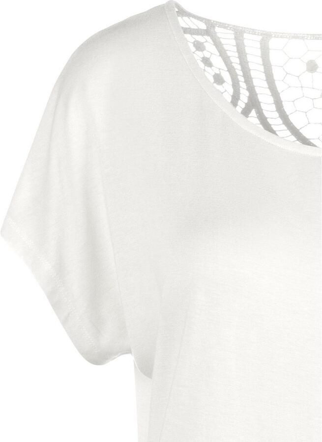 Vivance Shirt met korte mouwen Met haakwerk aan de achterkant - Foto 2