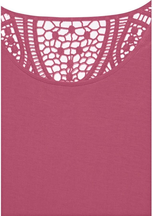 Vivance Shirt met korte mouwen Met haakwerk aan de achterkant - Foto 2