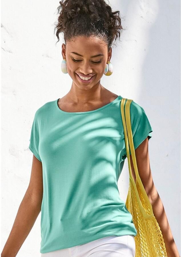 Vivance Shirt met korte mouwen Met haakwerk aan de achterkant (Set van 2) - Foto 2