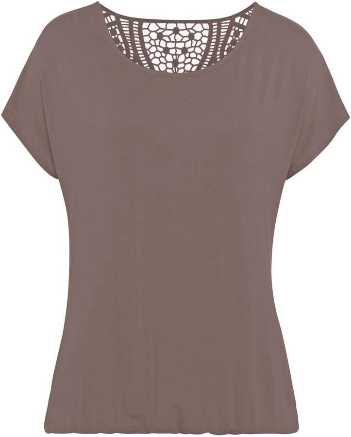 Vivance Shirt met korte mouwen Met haakwerk aan de achterkant