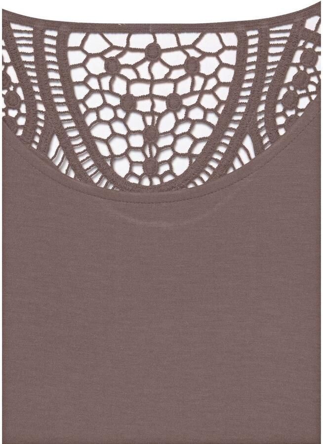 Vivance Shirt met korte mouwen Met haakwerk aan de achterkant (Set van 2) - Foto 2