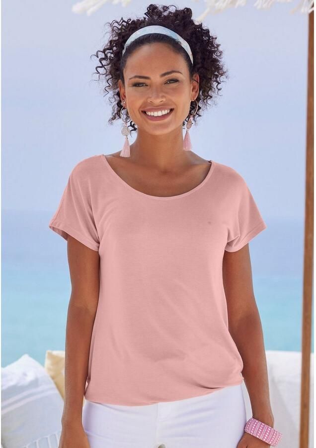 Vivance Shirt met korte mouwen Met haakwerk aan de achterkant (Set van 2) - Foto 4