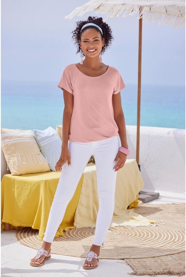 Vivance Shirt met korte mouwen Met haakwerk aan de achterkant (Set van 2) - Foto 5